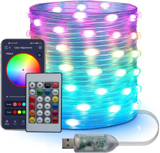 ریسه رنگی RGB برنامه پذیر USB حساس به صدا
