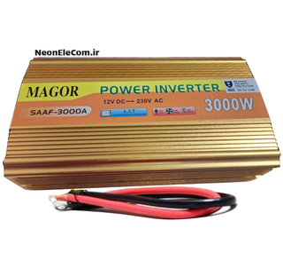 اینورتر 12 به 220 ولت 3000W برند MAGOR دارای پورت USB
