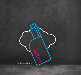 تابلو نئون ویپ (Vape) کد 128 با آداپتور