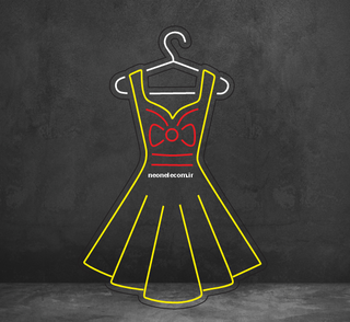 تابلو نئون لباس مجلسی (Dress) کد 134 با آداپتور